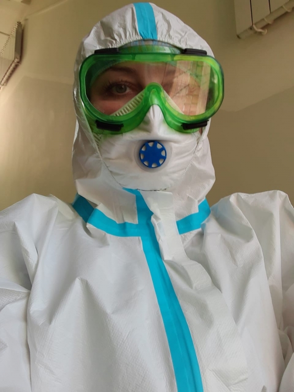 Светлана Широкова стала добровольным сотрудником в новом инфекционном госпитале